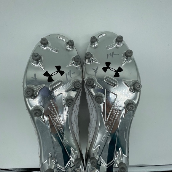 Under Armour Magnetico Clone Pro 2.0 Premier FG White Soccer Cleats Size 10 Mens - Picture 11 of 14